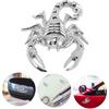 2 Pcs Car Scorpion Stickers Metal Decals for Vehicle Door Window Decor 3D Adhesive Car Body Emblems Scratch Cover Durable