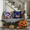 Halloween Cartoon Cute Purple Cat Pillow Case Printing Pillowcase Living Room Sofa Cushion Cover Bedroom Room Decor