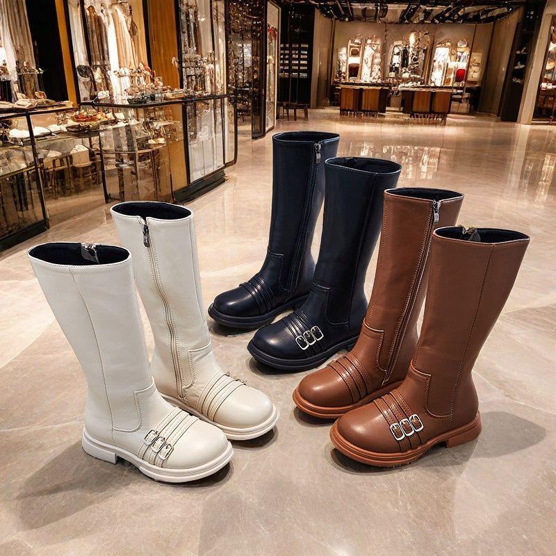 Dziecięce wysokie kozaki księżniczki: Modne długie buty dla dziewcząt