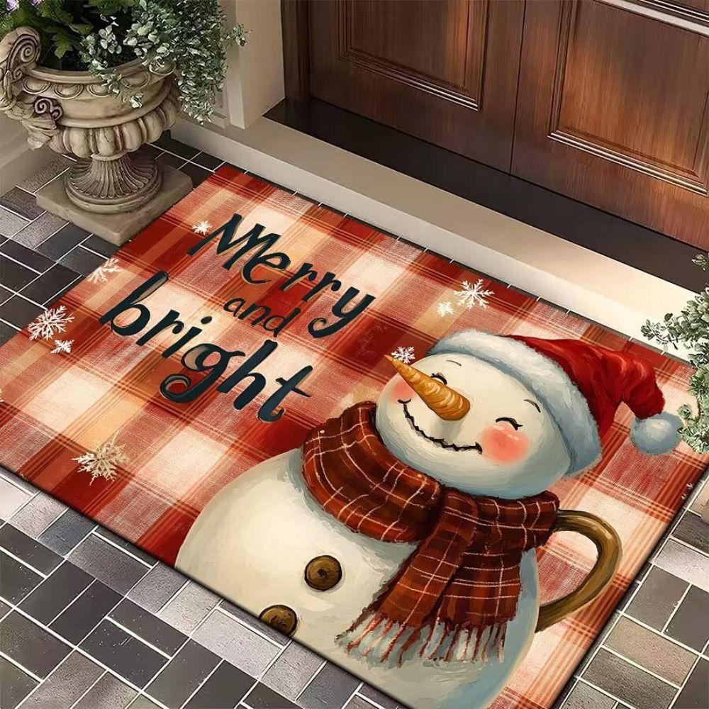 1PC Anti-Slip Door Mat Rectangle Fade Resistant Indoor and Outdoor Door Mat 15.75X23.62in Anti-Slip Doormat