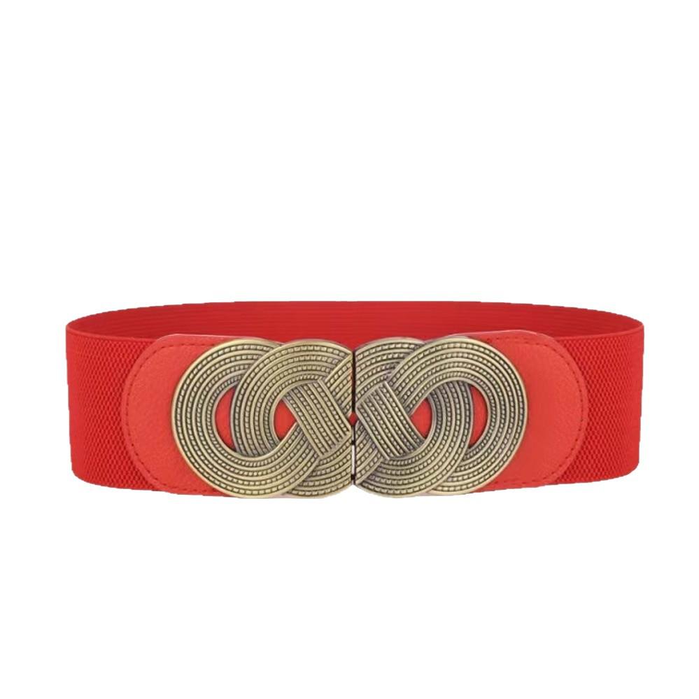 Damenmode Breiter Elastischer Gürtel zur Rockdekoration