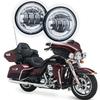 2PCS Chrome / Black 4.5 Inch LED Passing Light Spot Driving Lamp LED Fog Lights for Motorcycles 4.5" Lights