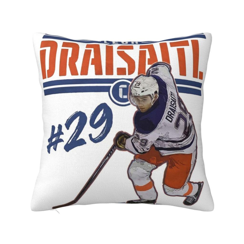 Connor McDavid  For Edmonton Oilers Fans Square Pillowcase Pillow Cover Cushion Comfort Throw Pillow for Home Bedroom