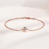 S925 Sterling Silver Moissanite Starry Bubble Bracelet for Women - Adjustable Retro Fashion Design