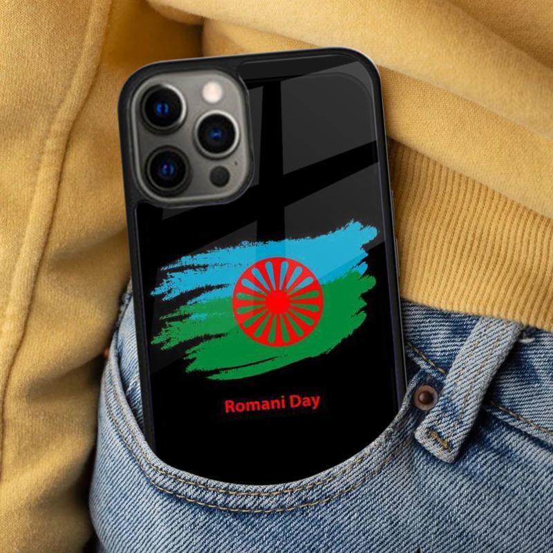 Gypsy Romani Roma Flag Soft Phone Case for iPhone 17 Air 16e Pro Max 15 Pro 13 14 Plus 11 12 MagSafe Magnetic Coque