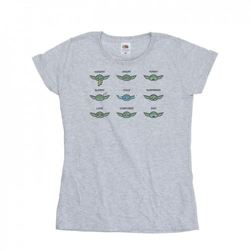 Star Wars Womens/Ladies Mandalorian Grogu Mood Cotton T-Shirt