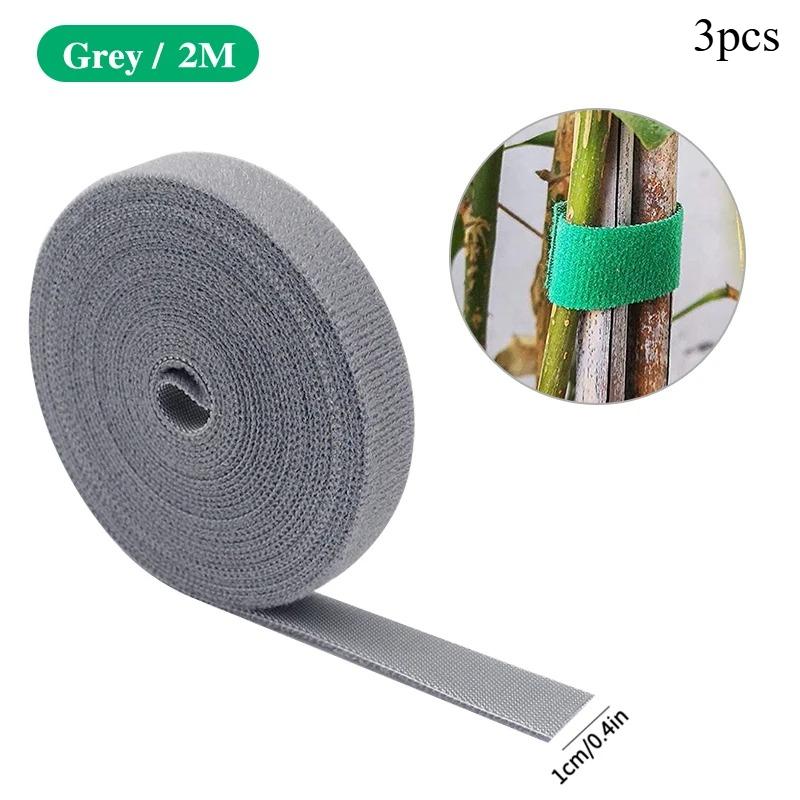 3 Rolls Green Garden Twine Plant Ties Nylon Plant Bandage 2 Meters Garden Hook Loop Bamboo Cane Wrap Support Garden Accessories