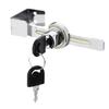 Punch Sliding Glass Door Lock for 12mm Thick Glass Clamp Zinc Alloy No Drilling Installation Luminous Positioning Feature