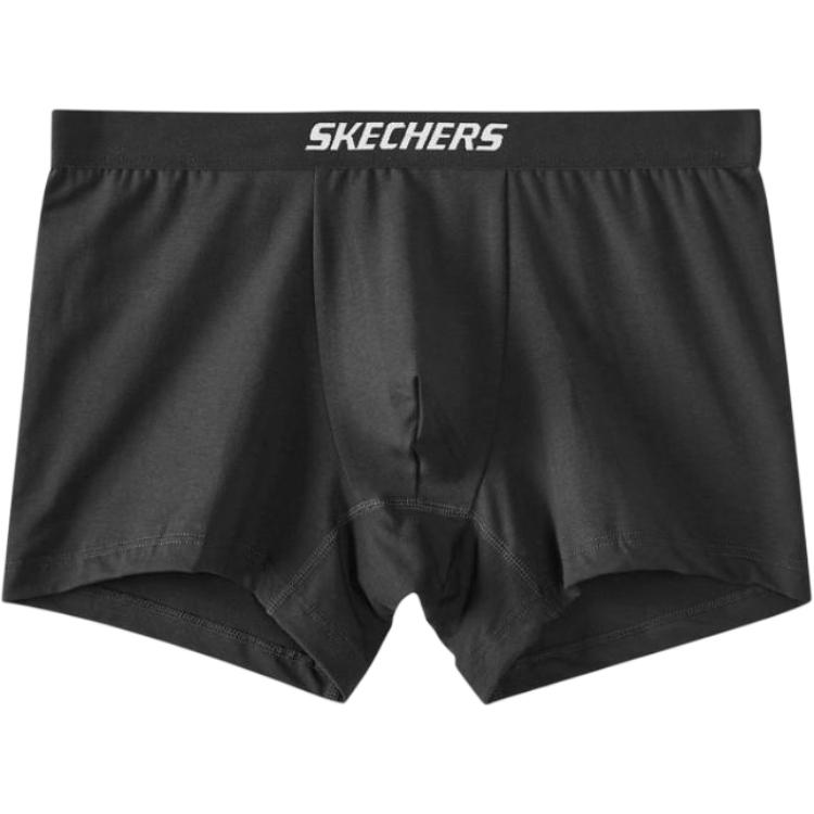Skechers Comfortable Breathable Simple Versatile Sports Boxer Briefs Men underwear Carbon-Black L122M082-0018 L