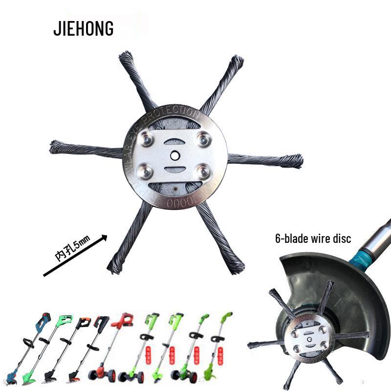 Rechargeable Lithium Battery Lawn Mower with Wheels - Compact Weeding Tool