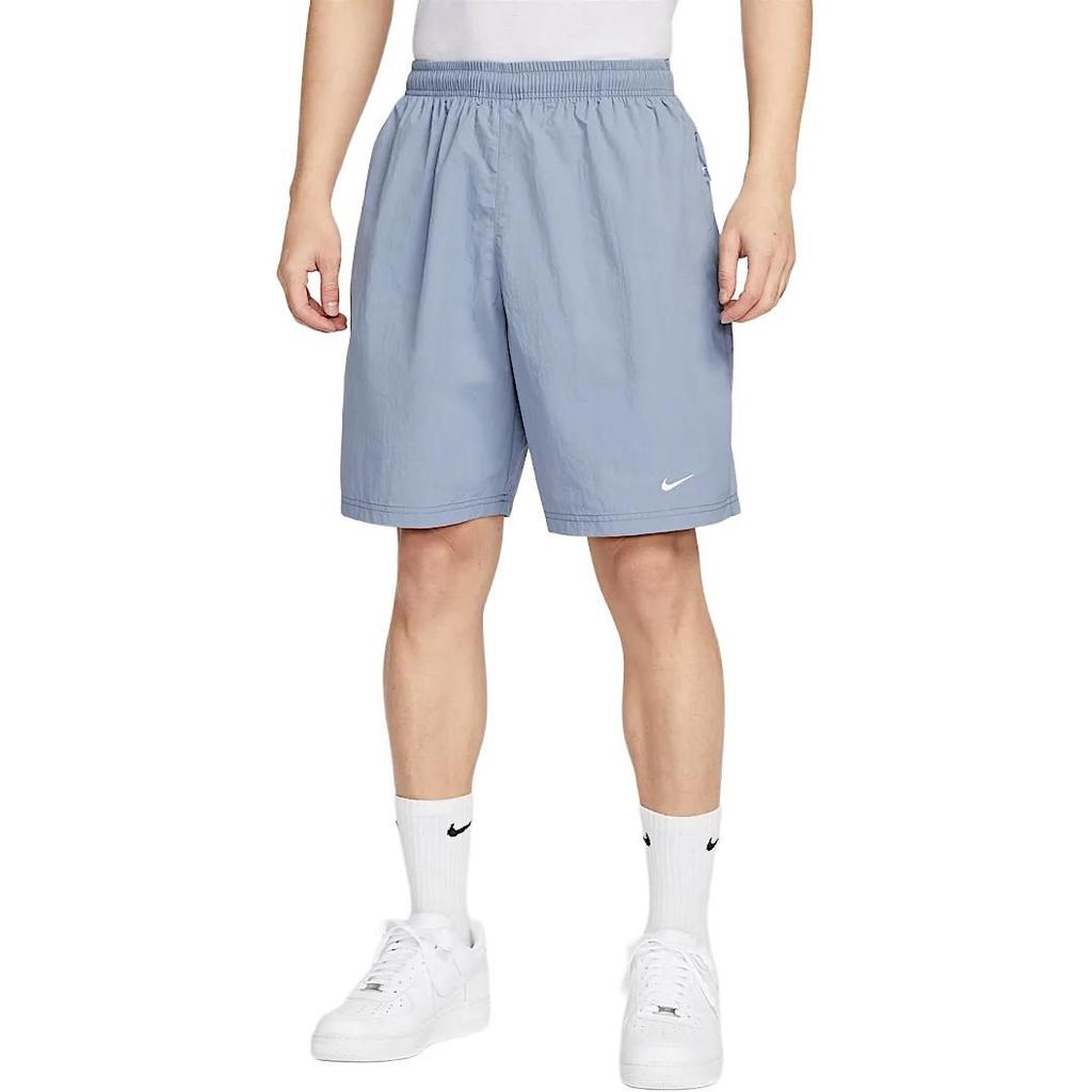 Nike Solo Swoosh Casual Shorts Men's Gray Slate Blue IF0619-493