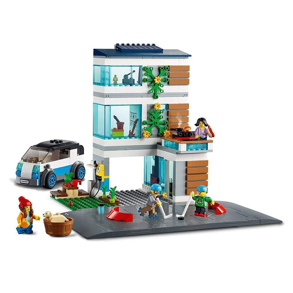 LEGO City Moderní dům s nosnou deskou (60291) - Hračka, Stavebnice, Dárek, Dům, pro Chlapce a Dívky, Věk 5 let a více