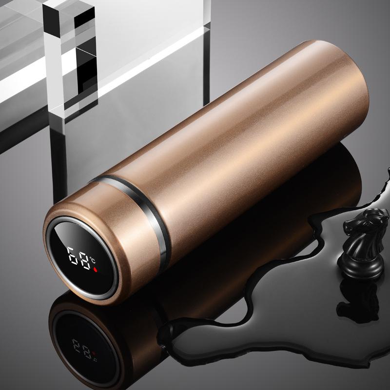 316 stainless steel thermos cup, high-end gift water cup, car business office cup, intelligent temperature measurement cup