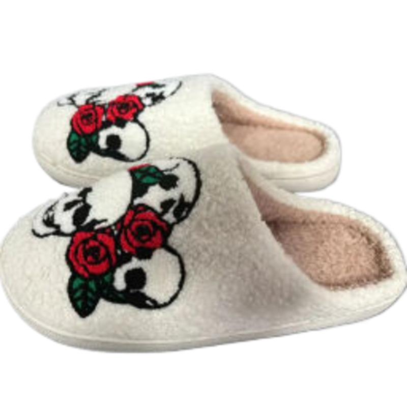 New cotton drag Halloween shoes, new suede comfortable winter warm couple soft sole soft and comfortable