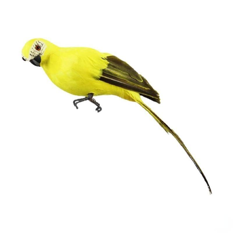 Simulation Parrot Garden Ornaments Creative Feather Lawn Figurine Ornament Animal Bird Outdoor Garden Party Prop Decoration Miniature