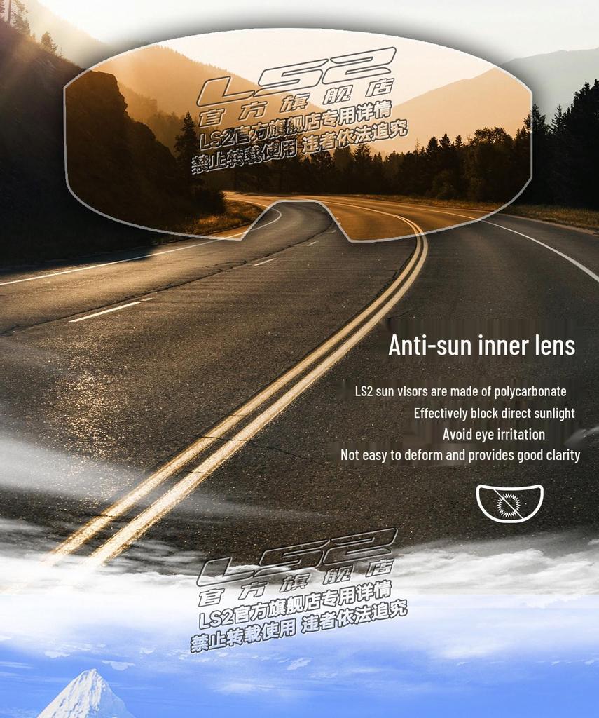 LS2 FF818 Dual Visor Full Face Motorcycle Helmet with Anti-Fog and Large Spoiler for Men & Women, All-Season, Racing Design.