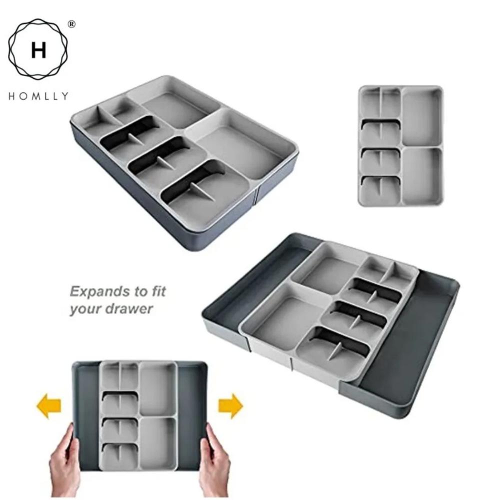 Homlly Drawer Organizer Tray for Cutlery and Knives
