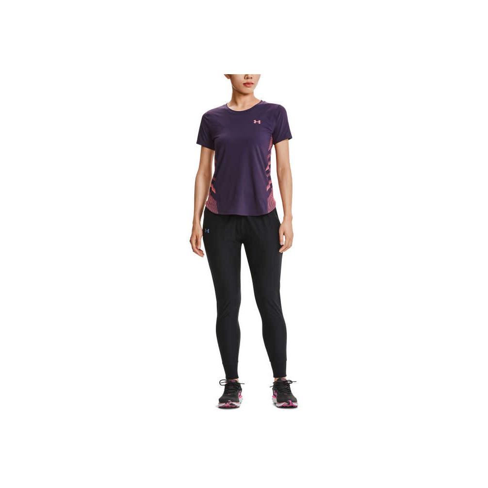 Under Armour Enganliegende Laufhose Damen Unterteile Schwarz 1366270-001