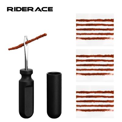 Kit Riparazione Pneumatici Tubeless per Bicicletta con Strisce di Gomma Portatile Urgente Senza Colla Set Strisce di Gomma Strumento Riparazione Pneumatici per Bicicletta