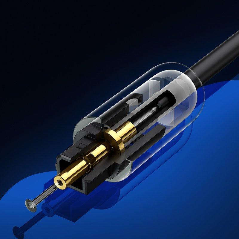 Ugreen 1.5m Toslink Optical Digital Audio Cable - Premium Black Finish