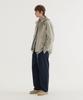 COVERNAT Semi-Wide Cotton Belted Pants Dark Navy
