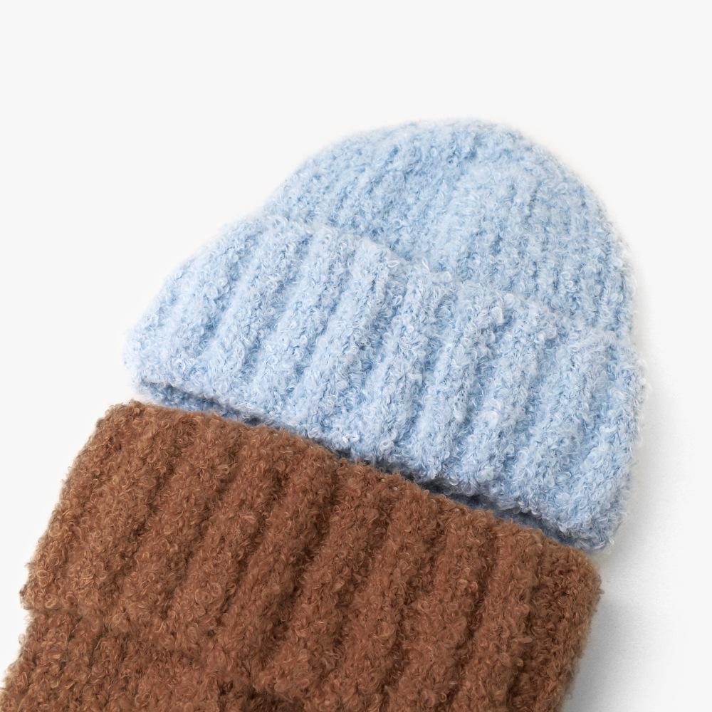 Korean Version of Women's Wool Hat Fashionable and Versatile  Big Head  Ear Protection  Cold Cold Hat  Solid Color Simple Hat
