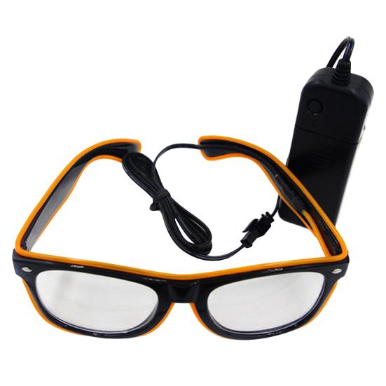 LED EL Wire Glasses Light Up Glow Sunglasses Eyewear Shades for Nightclub Party