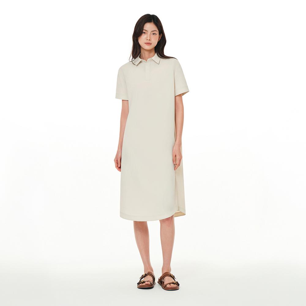 ANDAR Woven Breeze Polo Dress