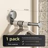 Abs Suction Cup Balcony Clothes Rack With Telescopic Hook For Home Organization