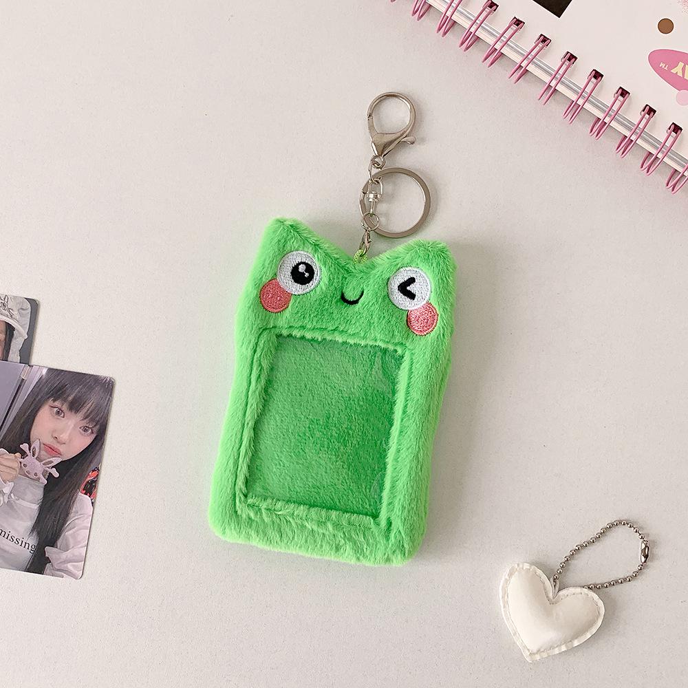 Star Idol Cute Animal Plush Card Holder - 3" Polaroid Display & Protective Sleeve Ornament