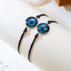 2 Pcs/Set Luminous Braided Rope Couple Bracelets for Lovers Sun Moon Butterfly Glow In the Dark Chains Noctilucent Jewelry Gift