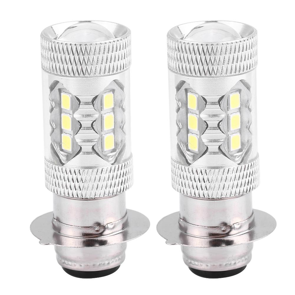 2 Pcs Motorcycle 80W Super Bright Conversion LED Headlight  Light Bulb (White Light)