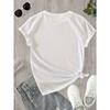 European Sizes Women's Daisy & Dragonfly Print T-Shirt - Short Sleeve Crew Neck Casual Top, Breathable Regular Fit Machine Washable Spring Summer Tee