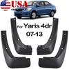 Set 4x Mud Flaps For Toyota Yaris 4dr Sedan 2007-2013 Splash Guards Front Rear
