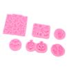 6 Stück Halloween Silikonform Gespenst Skelett Handfläche Fledermaus Langlebig Antihaftbeschichtet Halloween Fondantformen für Zuhause Bäckerei Studio