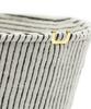 Eondeokeonteulolseutyudio Winter Knit Bucket Hat Stand Bucket / Stripe Knit / Milk