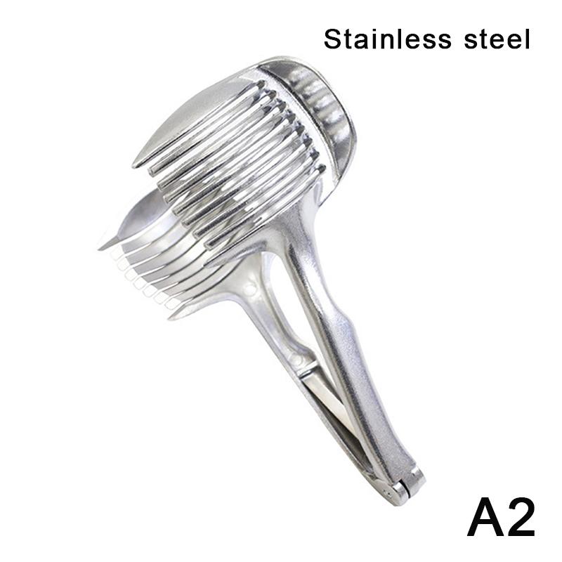 Aluminum Alloy/Plastics Kitchen Handheld Orange Lemon Slicer Tomato Cutting Clip Fruit Slicer Onion Slicer Kitchen Item Tools