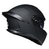 Motorcycle helmet Men's and women's face-off helmet Double mirror Winter tail semi-full cover Four Seasons Blue
