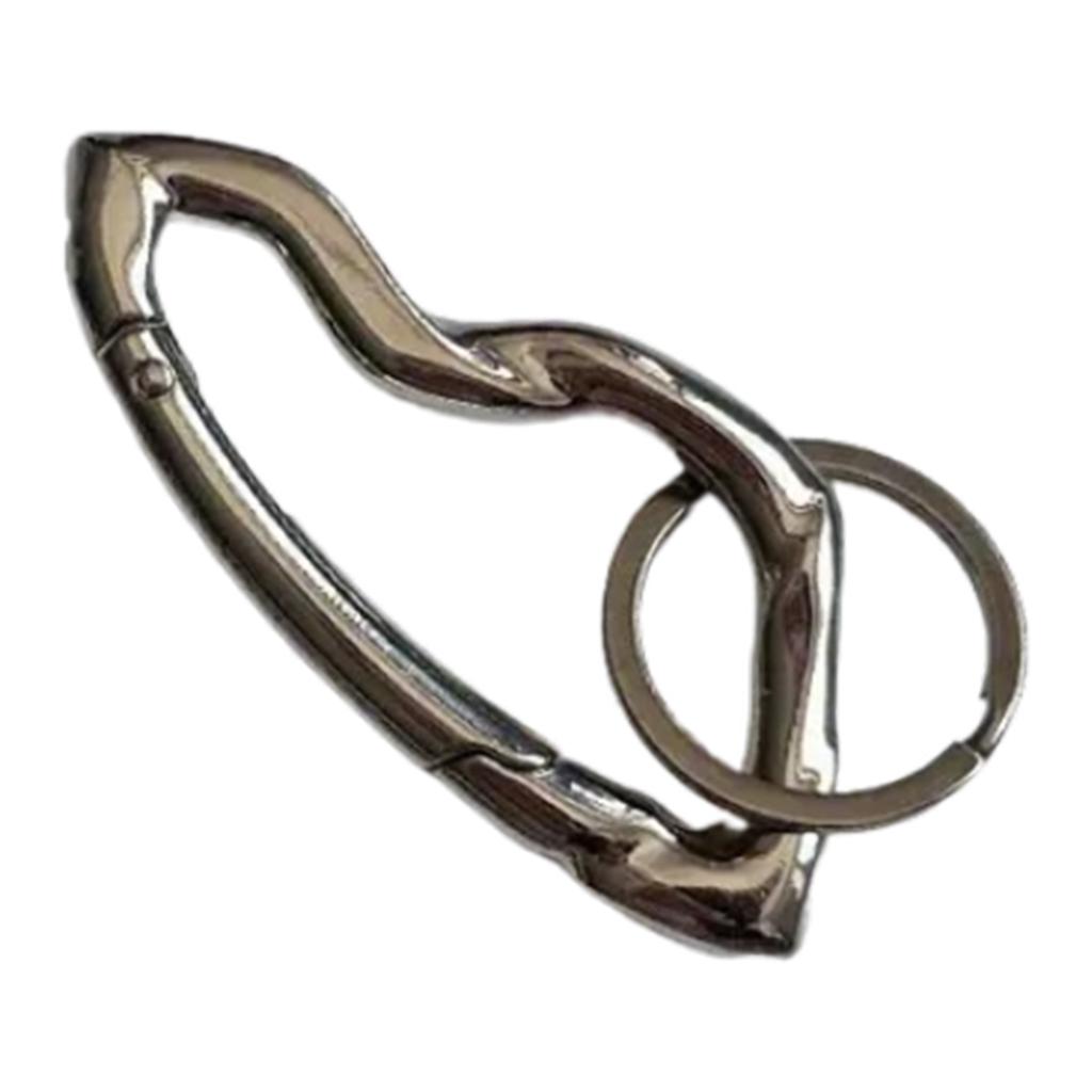 Stylish Y2K Star Carabiner Keychain Minimal Stainless Steel Star Carabiner Keychain Pendant for Bags and Backpacks