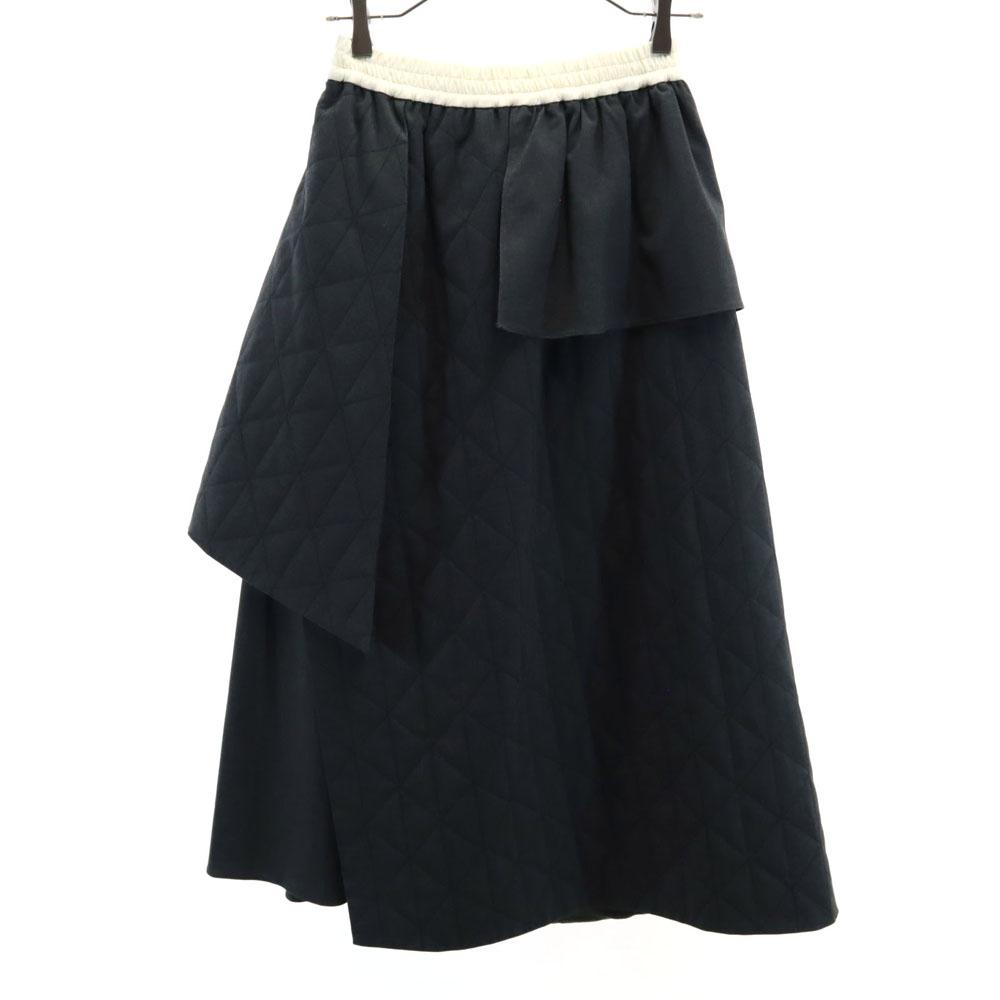 Unused Ray Beams Long Length Quilted Layers Skirt Charcoal Gray Women Used