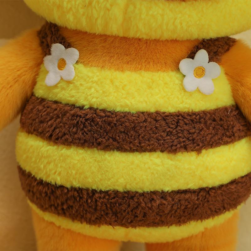 New Bee Beaver Doll Plush Toy Cute Transformation Doll Children's Birthday Gift