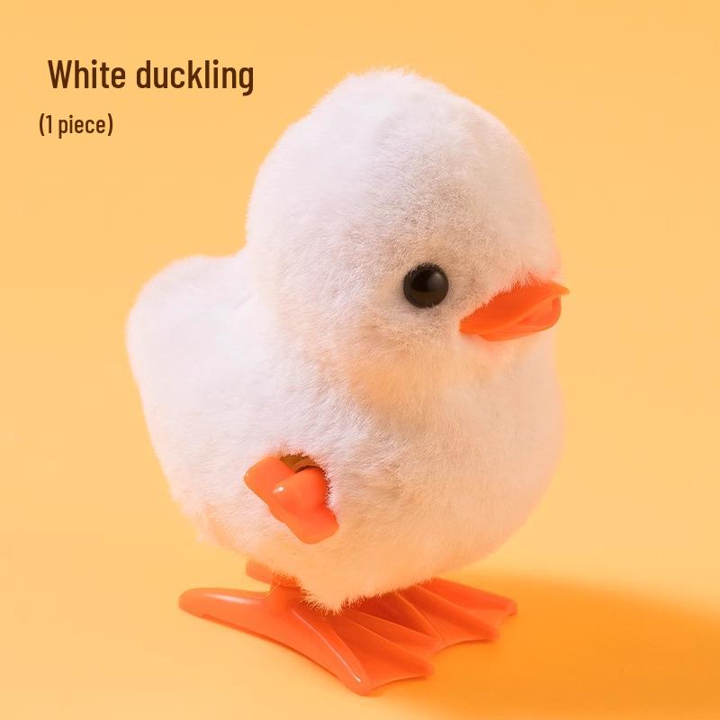 Clockwork Jumping Chick: Educational Plush Toy for Infants & Toddlers