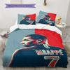 Kylian Mbappé Power Set Biancheria da Letto Trapunta Copripiumino Federa Decorazione per la Casa Regalo di Compleanno (1 * copripiumino + 2 * federa, senza nucleo)