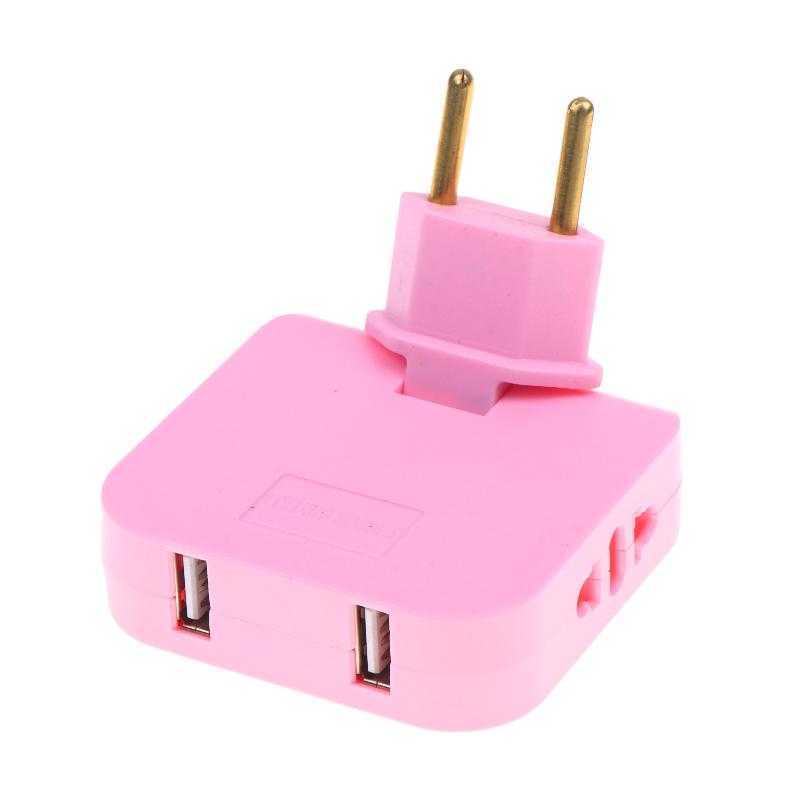 EU-Stecker 180 Grad drehbarer Steckdosenadapter Reise-Netzteilstecker Universeller Mehrfachsteckdosenadapter mit USB-Typ-C-Anschluss