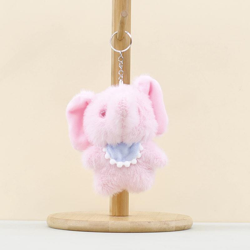Plush Pendant Elephant Animal Bag Pendant Keychain Children Stuffed Gift Doll