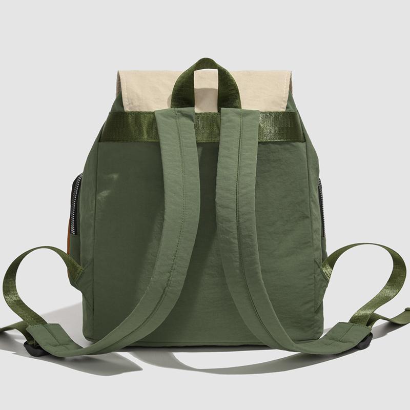 Color Block Student Schoolbag Men's Backpack Women's Large Capacity Multi-Pocket Backpack
