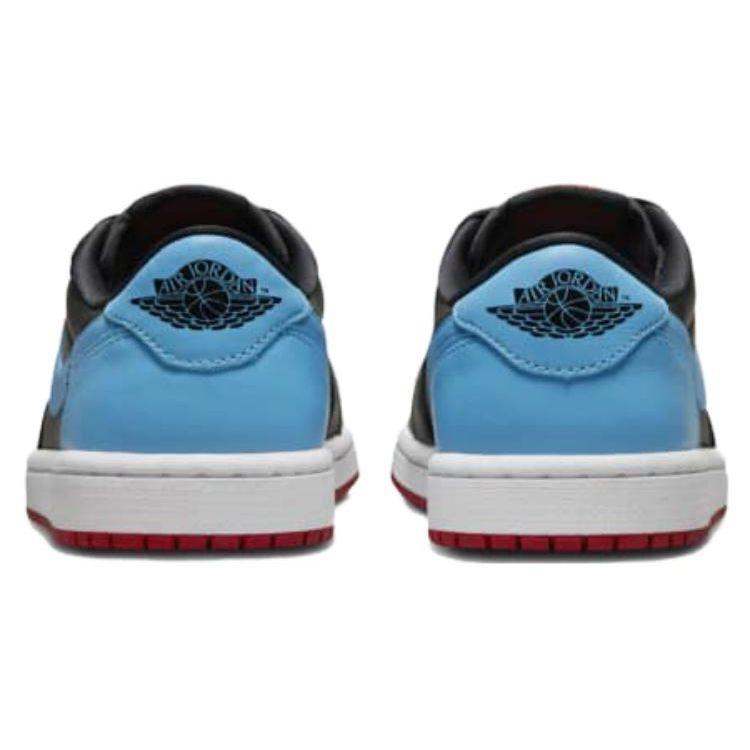 Air Jordan 1 Retro Low OG NC to Chi Women Sneakers Black Dark-Powder-Blue Gym-Red CZ0775-046