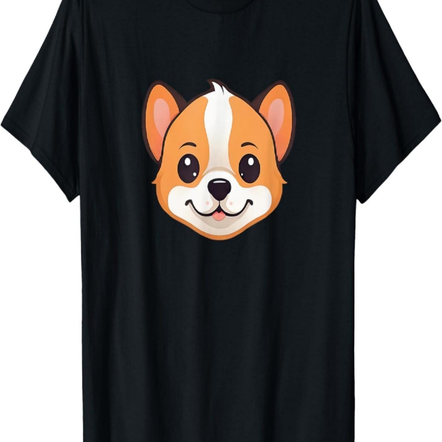 

Cute Kawaii Dog T-Shirt S чёрный