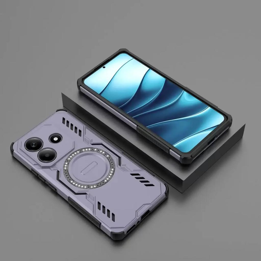 For Redmi K70 E POCO X6 X7 Pro Case Magsafe Wireless Charging Magnetic Lens Armor Sockproof Protect Cover for Redmi Note14 4G 5G