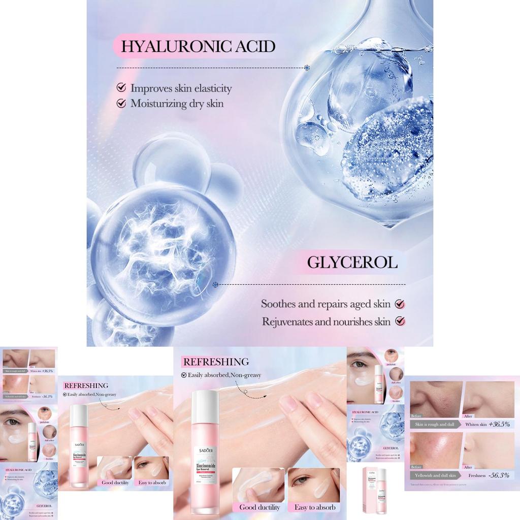 Sadoer Niacinamid Hautaufhellende Reparatur-Lotion für strahlende Haut und Fleckenbehandlung